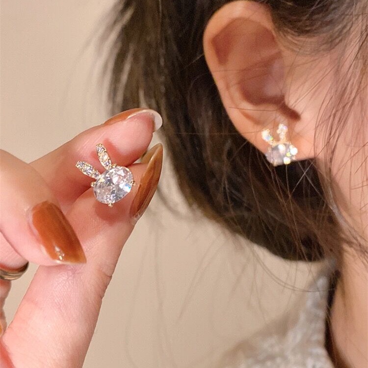 Bông Tai Đính Đá Zircon Thời Trang Cho Nữ