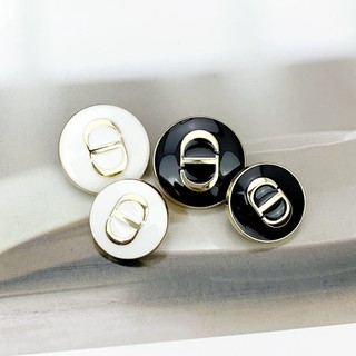 Set 10 Nút Áo Tròn Bằng Kim Loại Thời Trang
