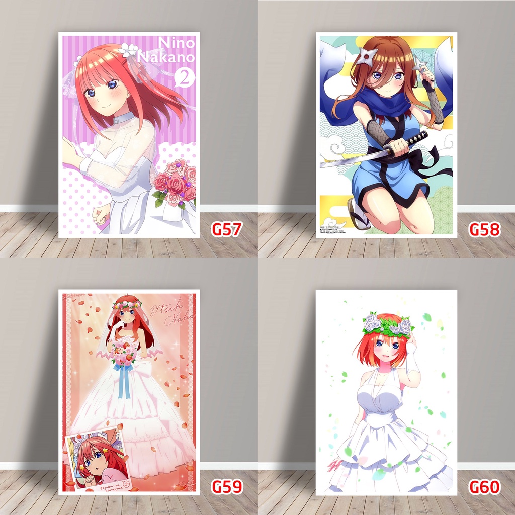 Tấm Postcard Cao Cấp Anime Gotoubun no Hanayome (Nàng Dâu)