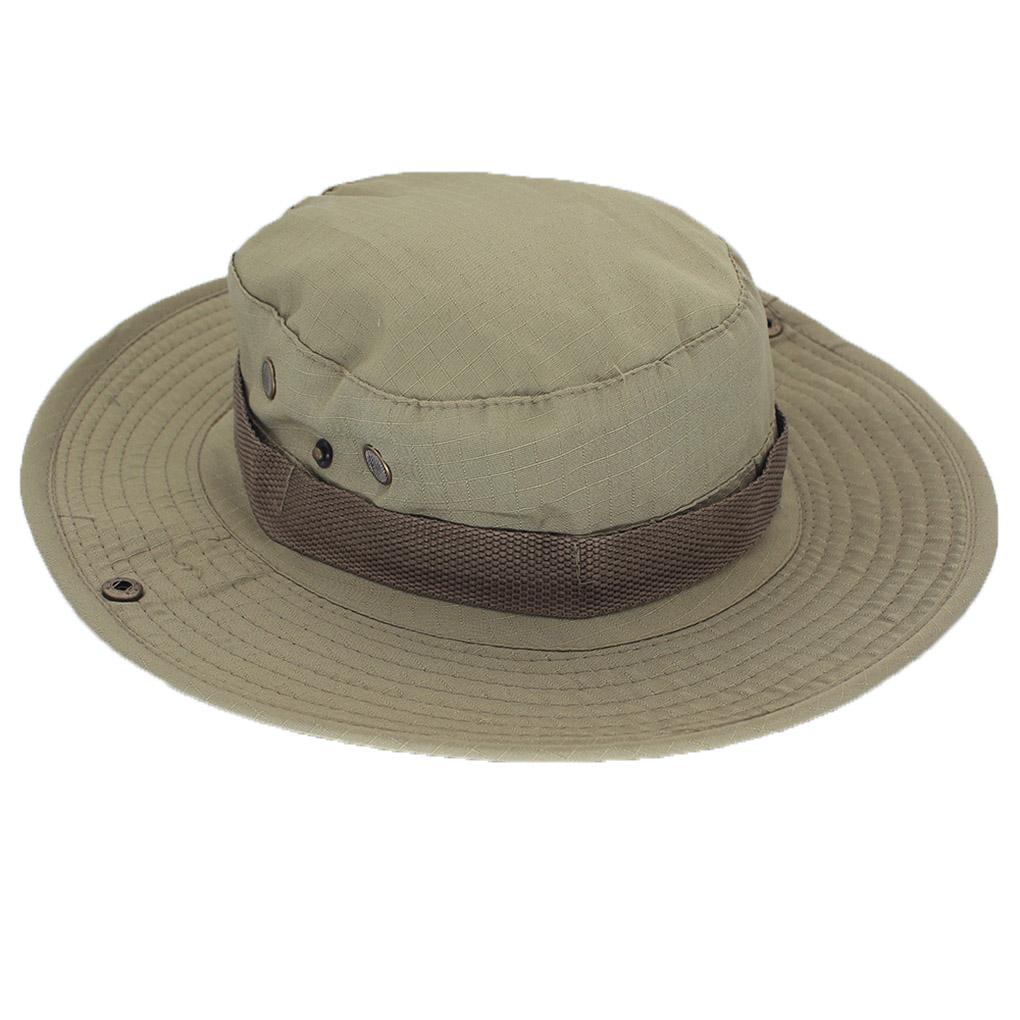 Mũ Tai Bèo Vành Tròn Chống Nắng Màu Khaki Dùng Khi Đi Leo Núi / Câu Cá Dành Cho Nam Nữ