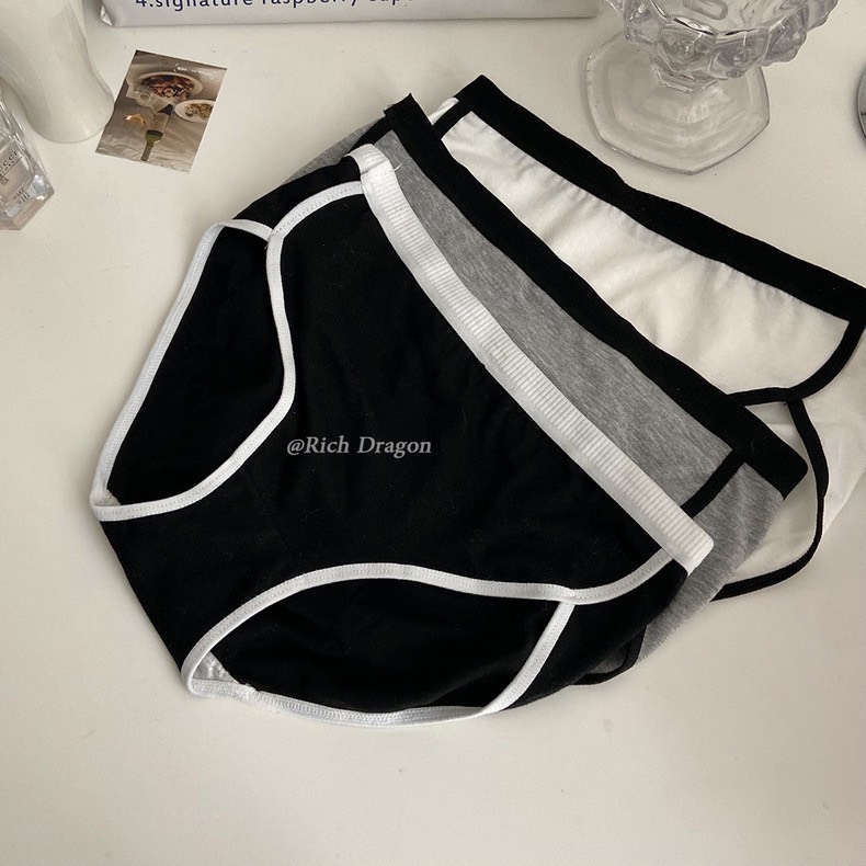 Quần lót thun cotton nữ dáng thể thao trơn đơn giản form thoải mái - attention