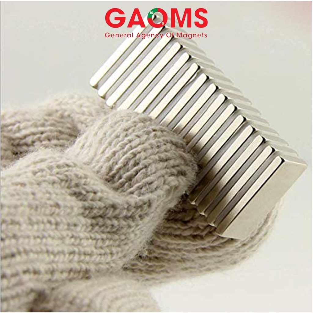 Nam châm viên trắng đất hiếm GAOMS, siêu khỏe 20x10x2mm