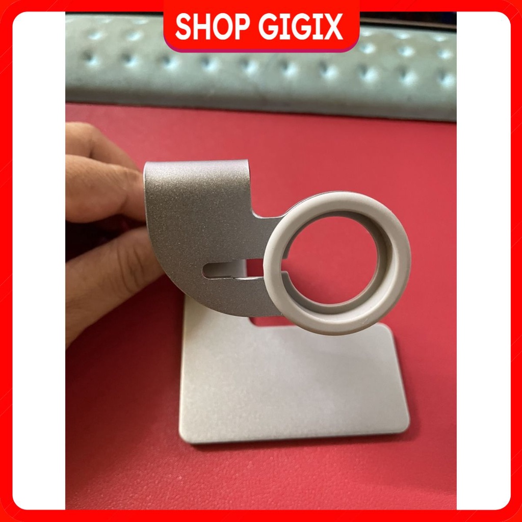 Đế dock sạc không dây Apple Watch Nhôm nguyên khối, kiêm Giá đỡ đồng hồ thông minh