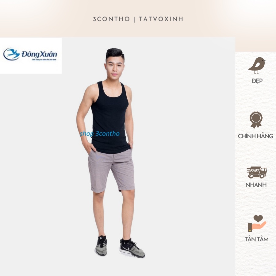 (A393) DỆT KIM ĐÔNG XUÂN ÁO MAY Ô NAM 3 LỖ MÀU TRẮNG/ ĐEN 209-A0393 DÁNG ÔM BODY SLIM FIT