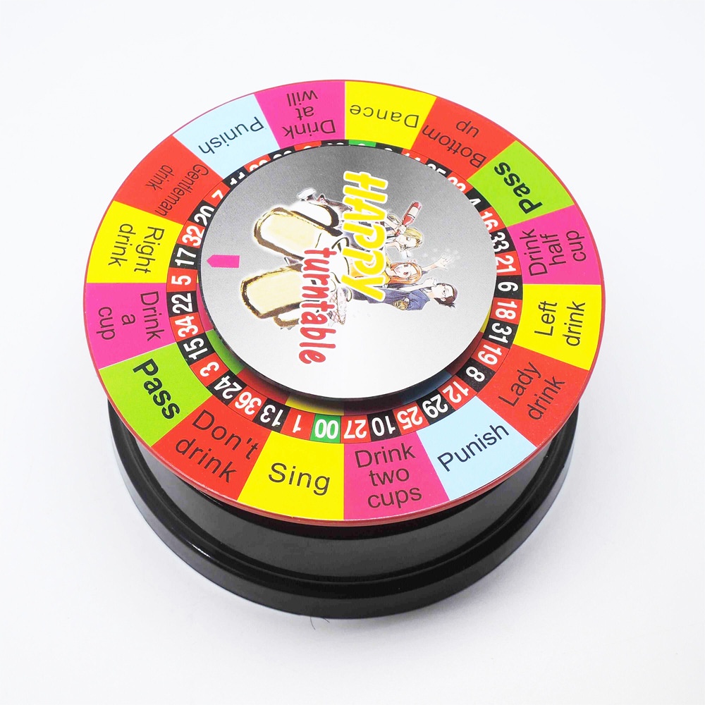 Vòng quay uống rượu bia trò chơi drinking tiệc tùng, vòng quay ăn nhậu 16 ô