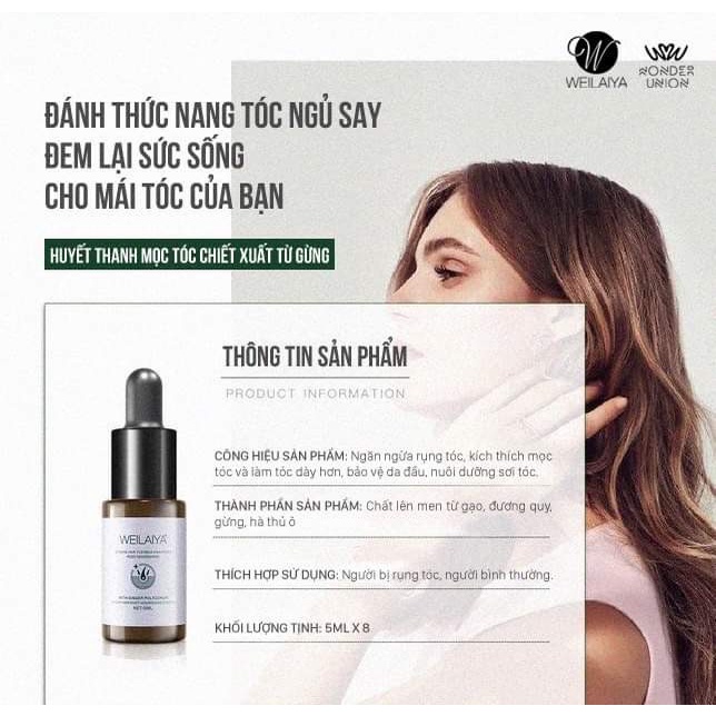 Serum huyết thanh kích mọc và làm dày tóc weilaiya