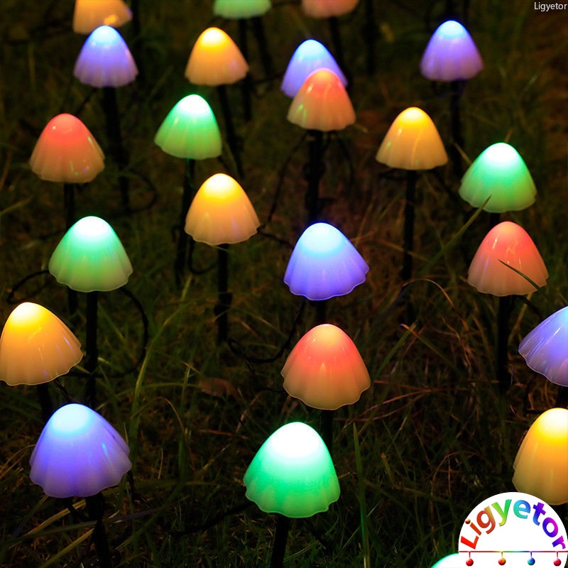 Bộ Sản Phẩm Dây Đèn LED Trang Trí 3.5M / 10 Bóng Hình Cây Nấm