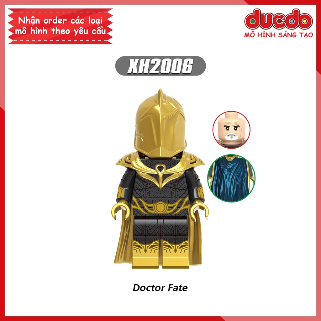 Minifigures Siêu anh hùng Black Adam & Justice Society - Đồ chơi Lắp ghép Xếp hình Mini Batman XINH X0349