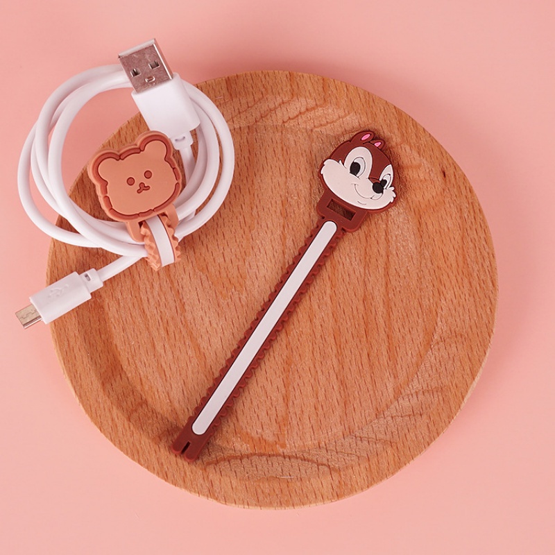 Dụng Cụ Quấn Dây Cáp Sạc / Tai Nghe USB Hình Răng Cưa Hoạt Hình Dễ Thương