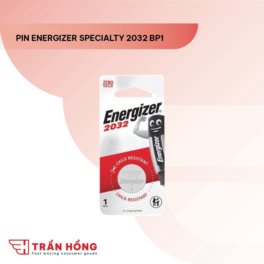 Pin CR2032 Energizer 3V vỉ 1 viên
