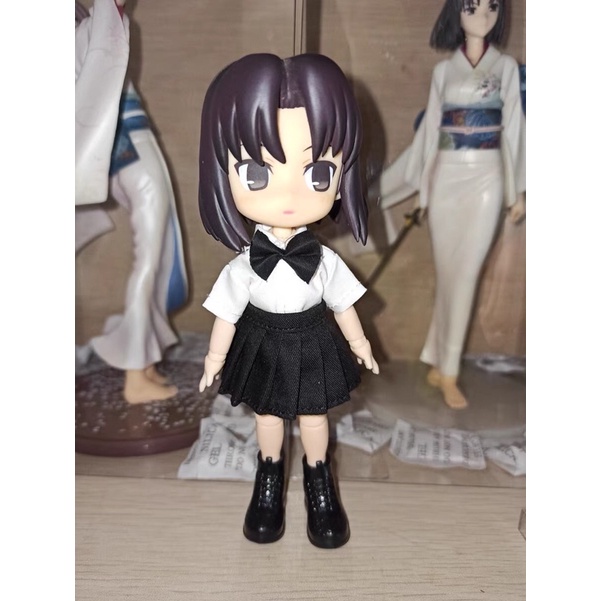 Áo sơ mi đen, trắng 2 kiểu cho búp bê ob11, nendoll