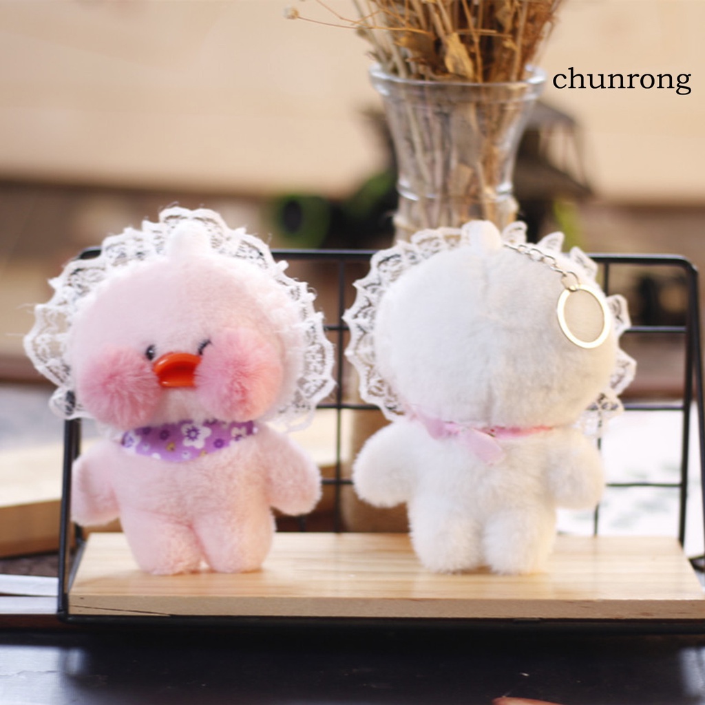 Móc Khóa Hình Vịt Nhồi Bông Mini Dễ Thương