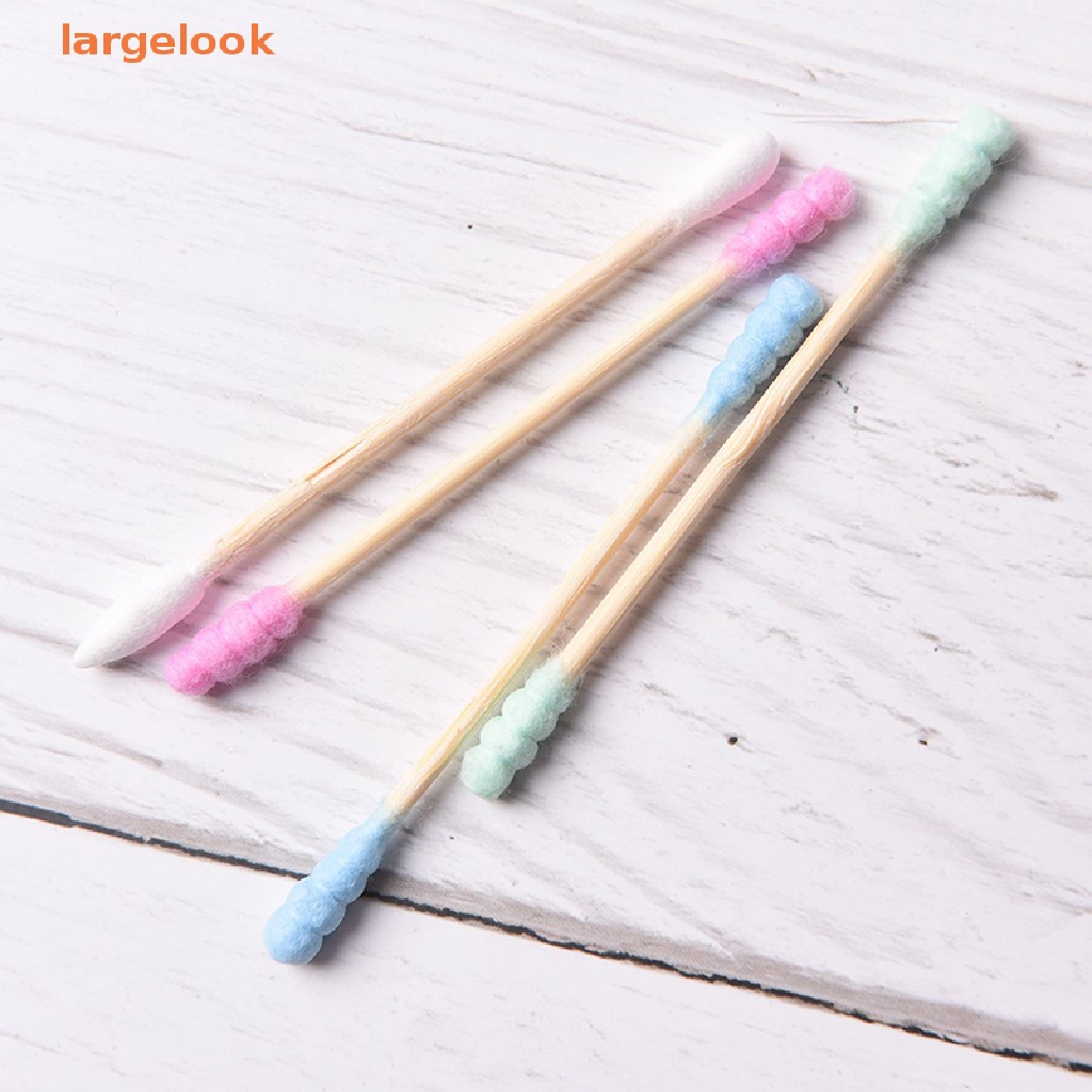 Túi 100 Tăm Bông Cotton Hai Đầu Màu Sắc Kẹo Ngọt