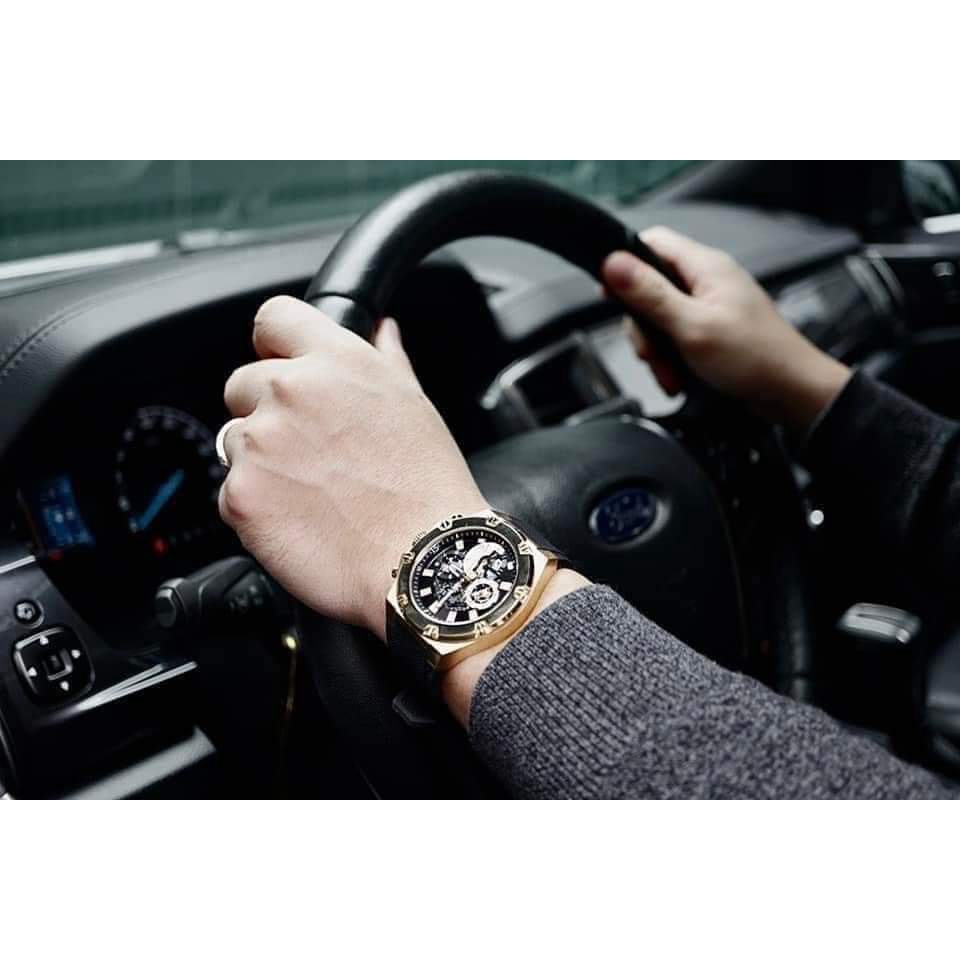 Đồng Hồ Nam Guess GW 0334G2 Size 46mm Thiết kế Tinh xảo đẳng cấp