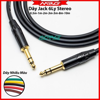 Dây 6 Ly Stereo 2 đầu thẳng (TRS 1/4inch cable), dài 0.5met-1met-2met-3met-5met-8met-10met. D6