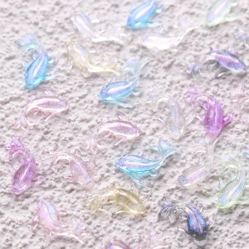 ANEMONE Set 100 Tượng Cá Vàng Bằng Nhựa Dùng Để Trang Trí DIY