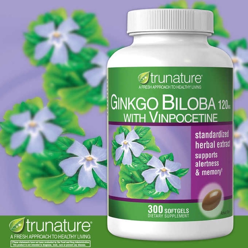 Viên uống bổ não Ginkgo Biloba cải thiện trí nhớ não bộ