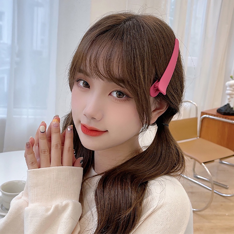 Kẹp Tóc Mỏ Vịt Nhiều Màu Sắc Cỡ Lớn Không Để Lại Dấu Vết Trang Điểm Làm Tóc