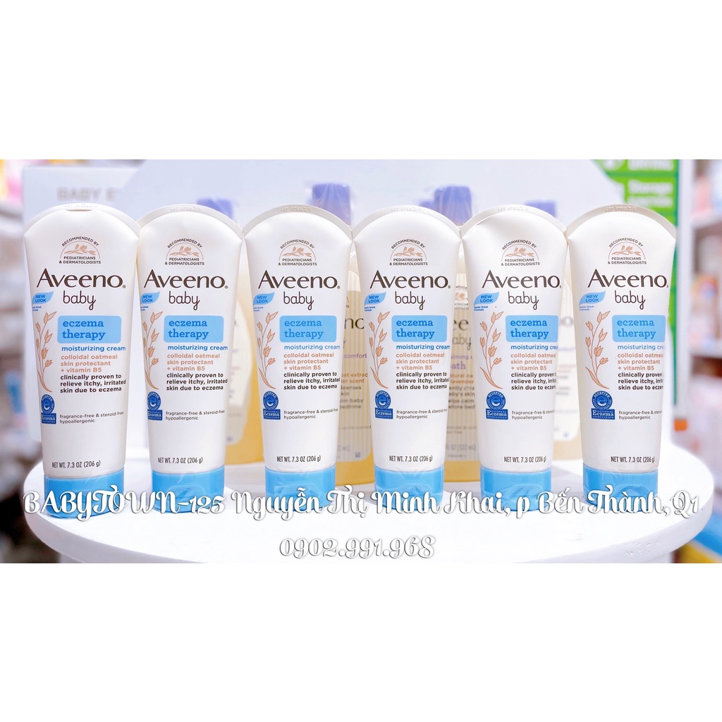 Kem dưỡng ẩm cho bé Aveeno baby Eczema Therapy 141g/206g