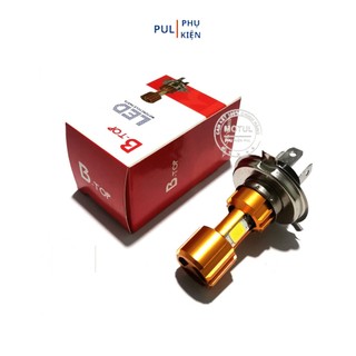 Đèn pha led chân H4 3 tim cho xe máy Wave Dream Sirius...