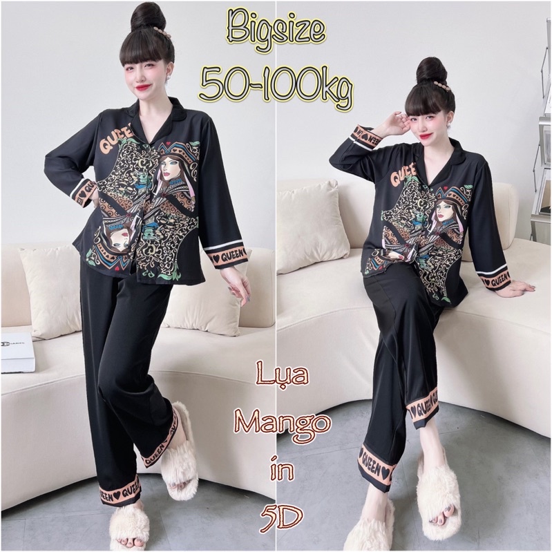 Bộ Lụa Bigsize Cao Cấp Mẫu Mới Siêu Hot - Thời Trang - Điệu Đà - Quý Phái