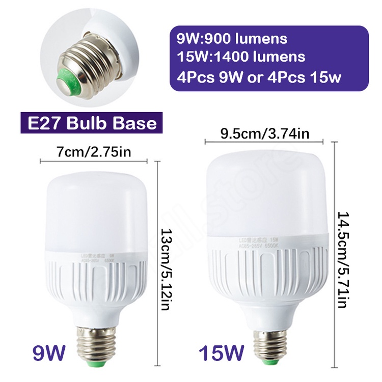 Bóng Đèn LED Cảm Biến Chuyển Động 220V 10W / 15W