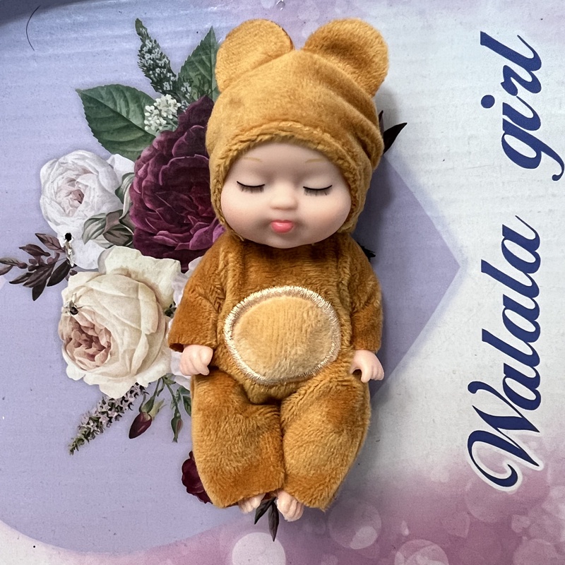 Búp Bê Em Bé Đang Ngủ Bằng Nhựa Kích Thước 11 * 5CM
