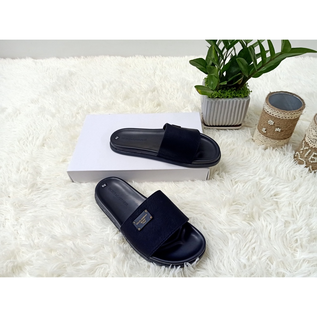 Dép Nam DG Huy Phong. -  dép nam quai ngang da bò xịn đế cao su êm chống trơn trượt