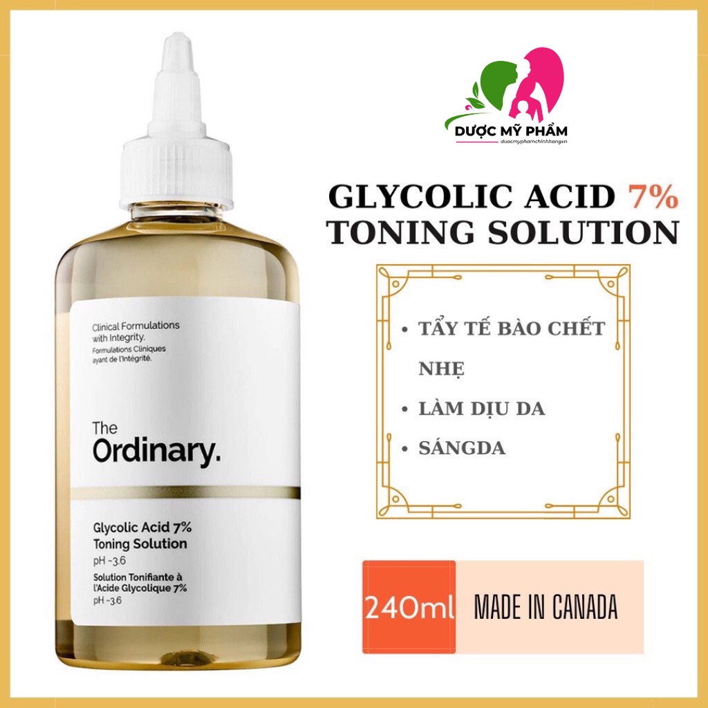 Thanh tẩy tế bào da chết The Ordinary Glycolic Acid (AHA) 7% Toning Solution 240ml