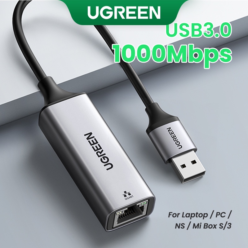 Ugreen Đầu Chuyển Đổi USB 3.0 2.0 Sang RJ45 Lan Cho Windows 10 Xiaomi Mi Box 3 Nintendo Switch