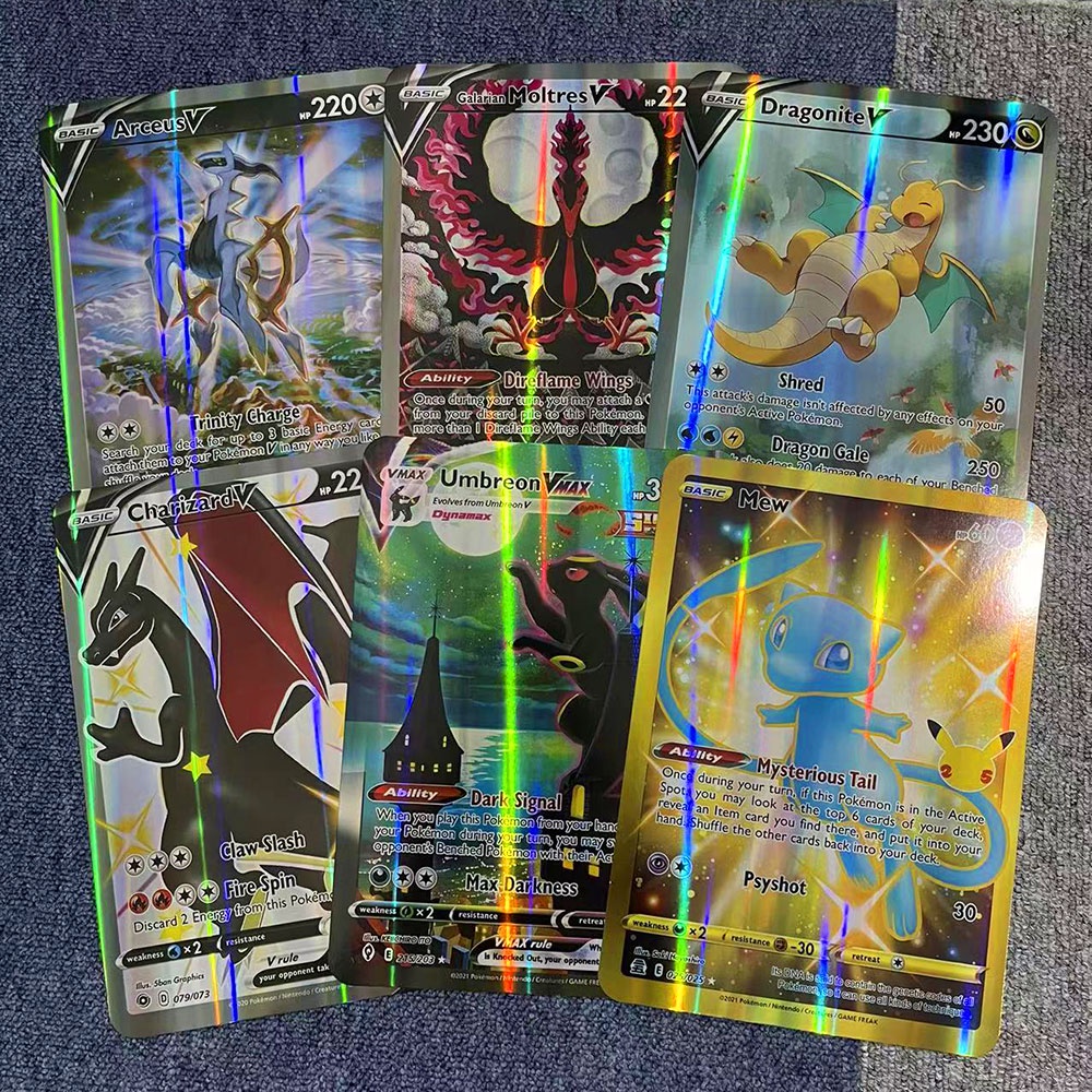 Bộ 30 Thẻ Bài Pokemon Kích Thước 15 * 21cm