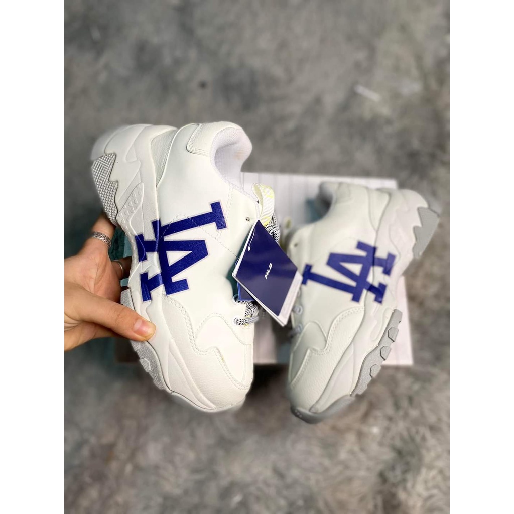 Giày thể thao MLB LA trắng đế tách ,đế nâu màu xám hot trend nam nữ kiểu dáng sneaker đỉnh của chóp.