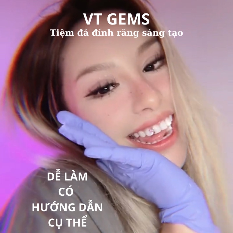 Bộ dụng cụ gắn đá răng tại nhà VTGEMS