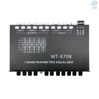 Professional 7 Band Car Equalizer Multifunctional Car Audio EQ Tuning Crossover Amplifier Parametric Equalizer Car Audio Equalizer