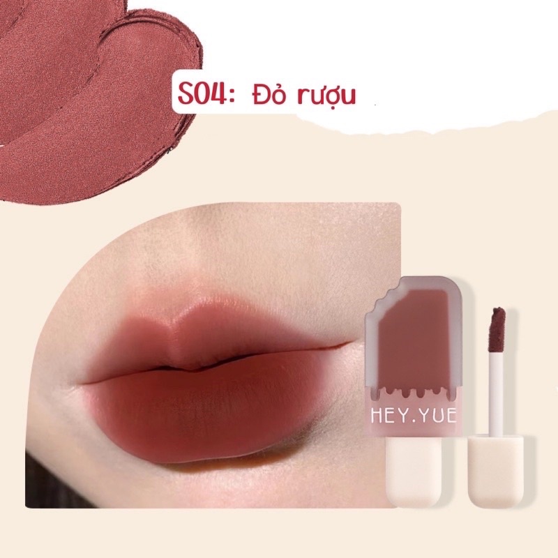 SON CÂY KEM HEY.YUE CHẤT SON KEM LÌ