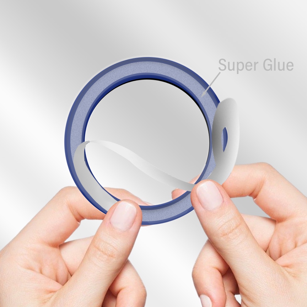 Miếng Dán Silica Gel Tròn Bằng Kim Loại Tự Dính Cho Sạc Điện Thoại iPhone 12 13 14 Đứng