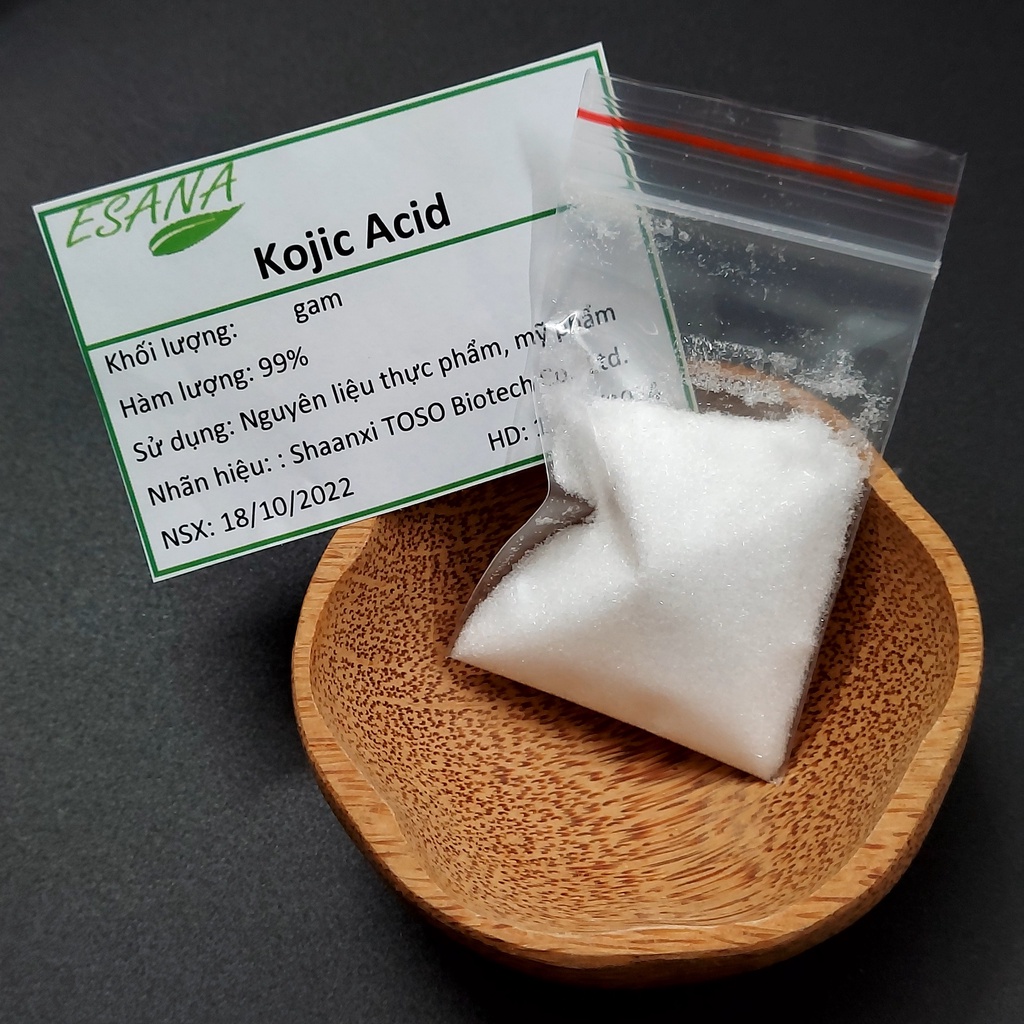 10g Kojic Acid  99% cho mỹ phẩm, thực phẩm
