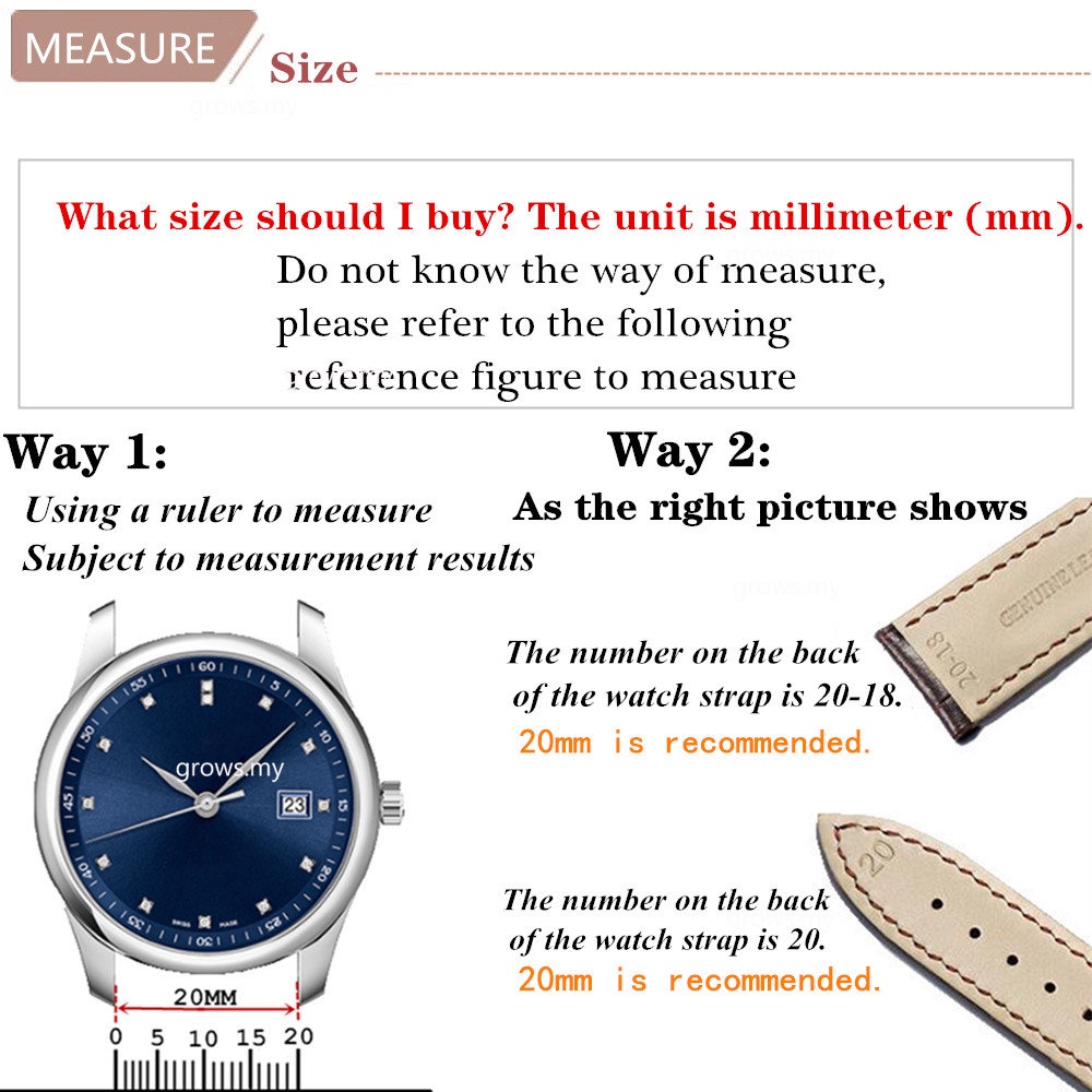 Dây Đeo Bằng Da Bò Kích Thước 14mm 16mm 18mm 19mm 20mm 21mm 22mm 24mm Cho Tissot Seiko