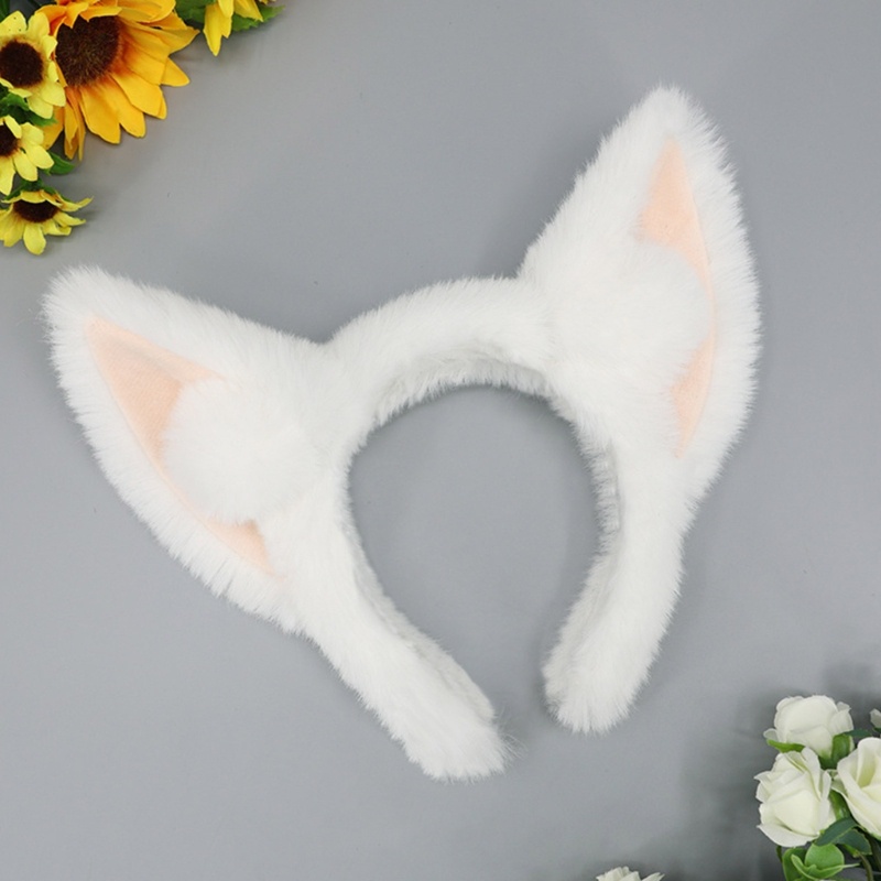 Flgo Băng Đô Tai Cáo Bông Đáng Yêu Dành Cho Nữ Rửa Mặt Hóa Trang Phục Sinh