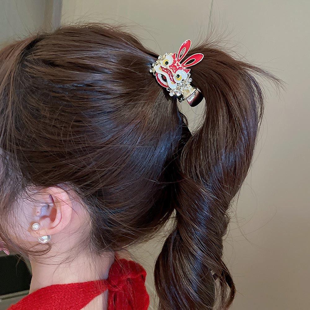 LOMBARD Kẹp Tóc Đuôi Ngựa Phong Cách Trung Hoa Thời Trang Năm Mới Cho Nữ