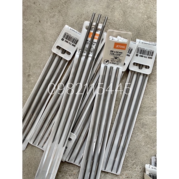 Dũa Xích Máy Cưa STIHL Hàng Chính Hãng 4.8 (Giá 1 vỉ 3 cây)