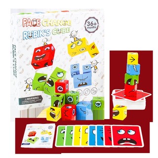 Đồ chơi xếp khối màu tư duy expression puzzle building blocks