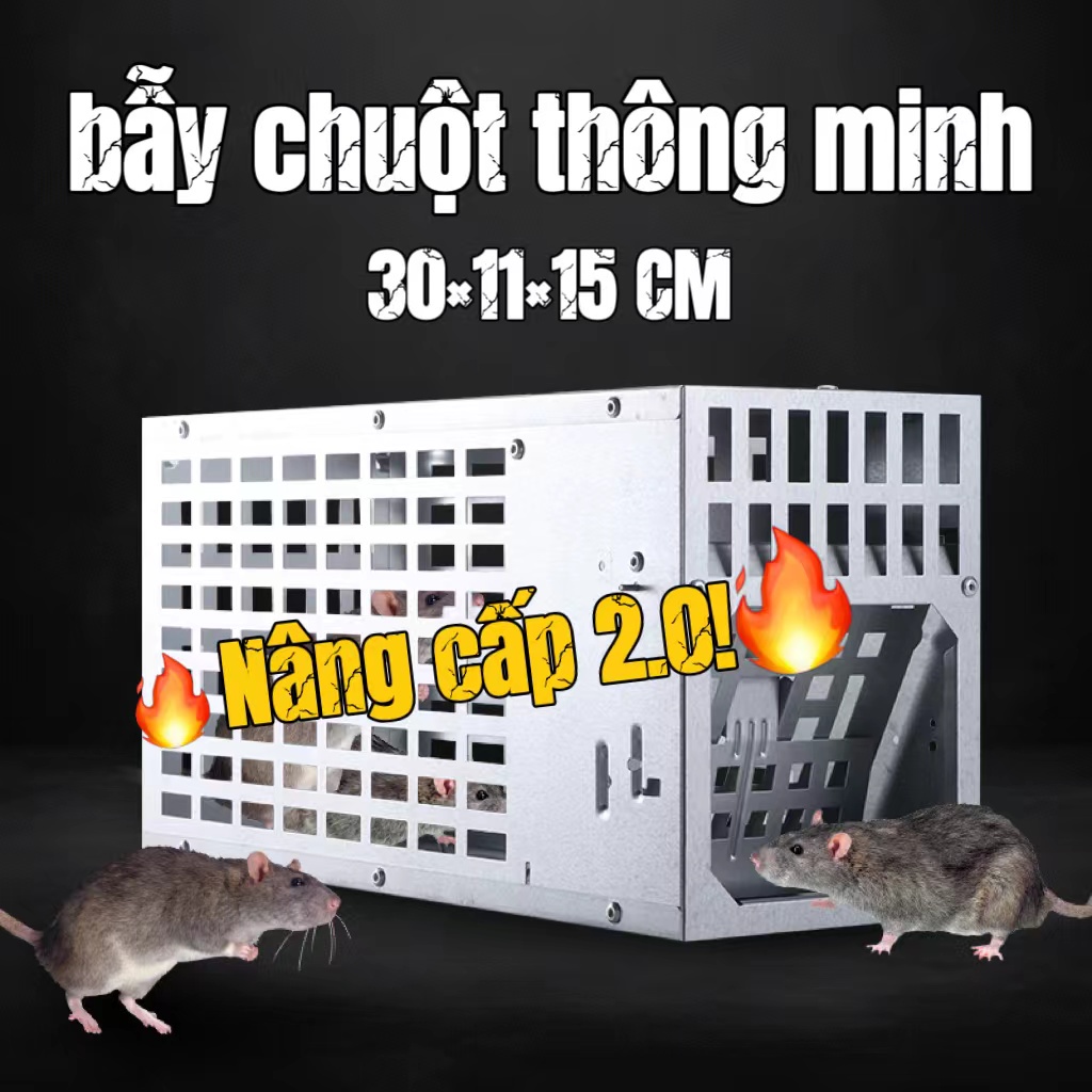 🔥🔥🔥Đa chức Năng Bẫy Chuột Thông Minh, Dễ sử dụng, Hiệu quả Cao, Không độc hại-Có thể bắt liên tục 3-5 con chuột