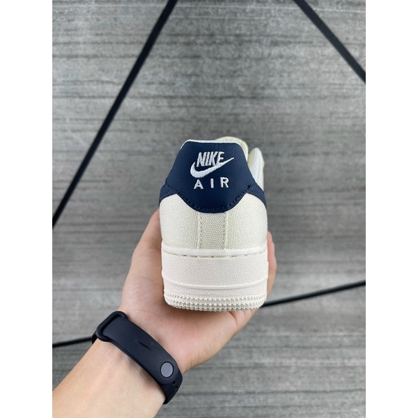 Giày AF1 canvas vải bố navy