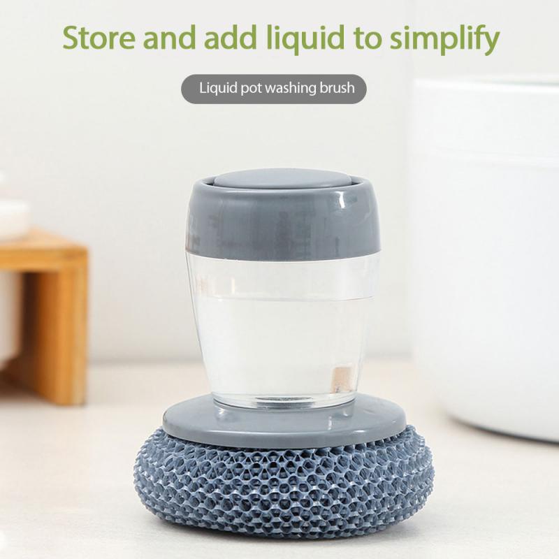 Bàn Chải Rửa Chén Có Bình Đựng Xà Phòng Cho Nhà Bếp