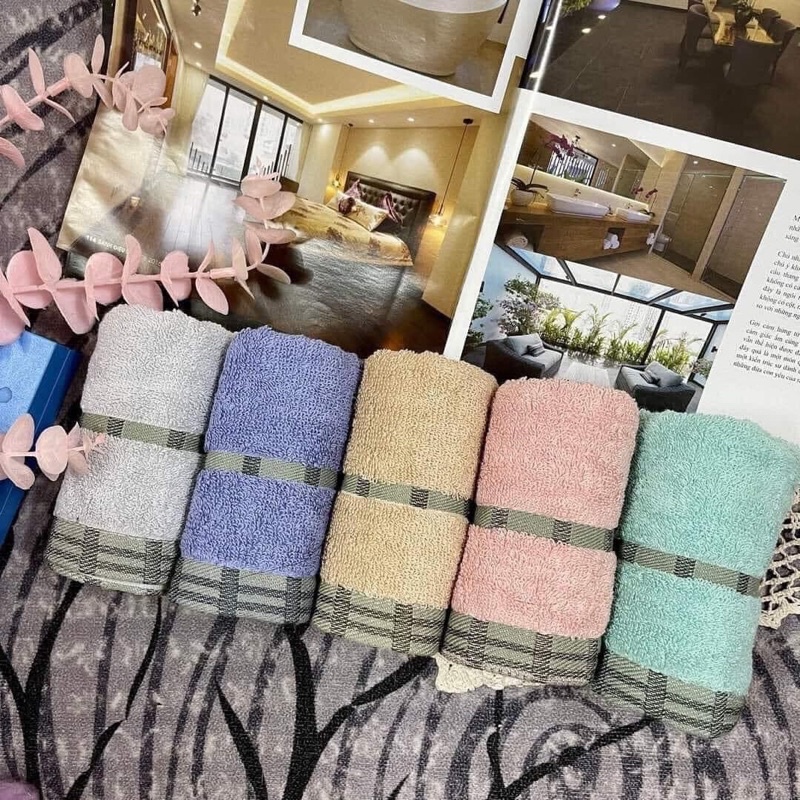 KHĂN MẶT XUẤT HÀN 100% Cotton
