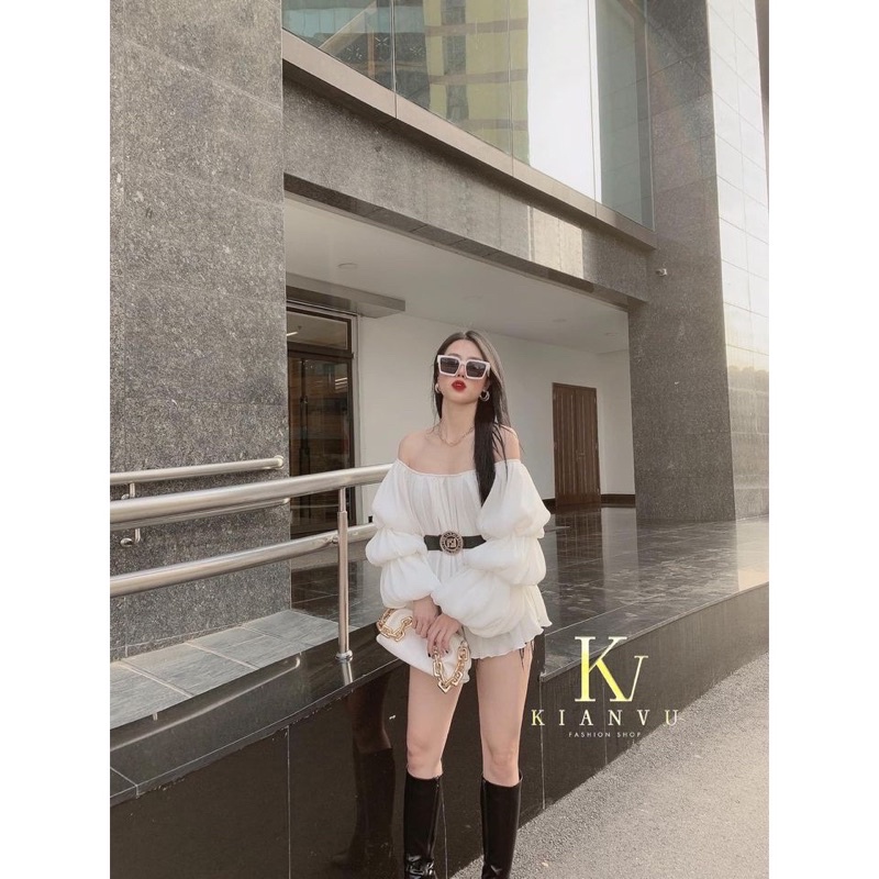 Pass áo trễ vai tay bồng