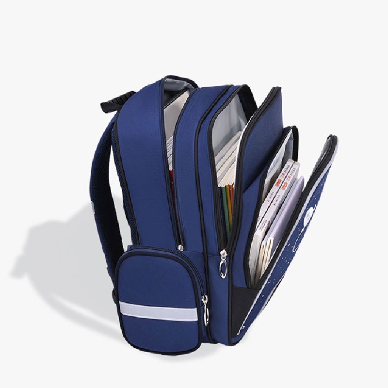 Ba Lô Đi Học Họa Tiết Phi Hành Gia Hoạt Hình Cho Bé Lớp 1-6