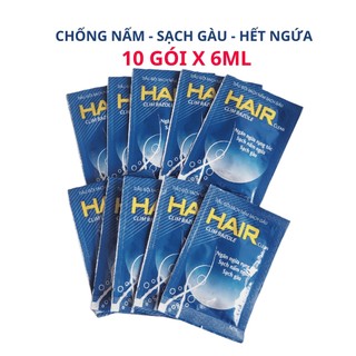Combo 10 gói Dầu gội Hair clear sạch gàu nấm