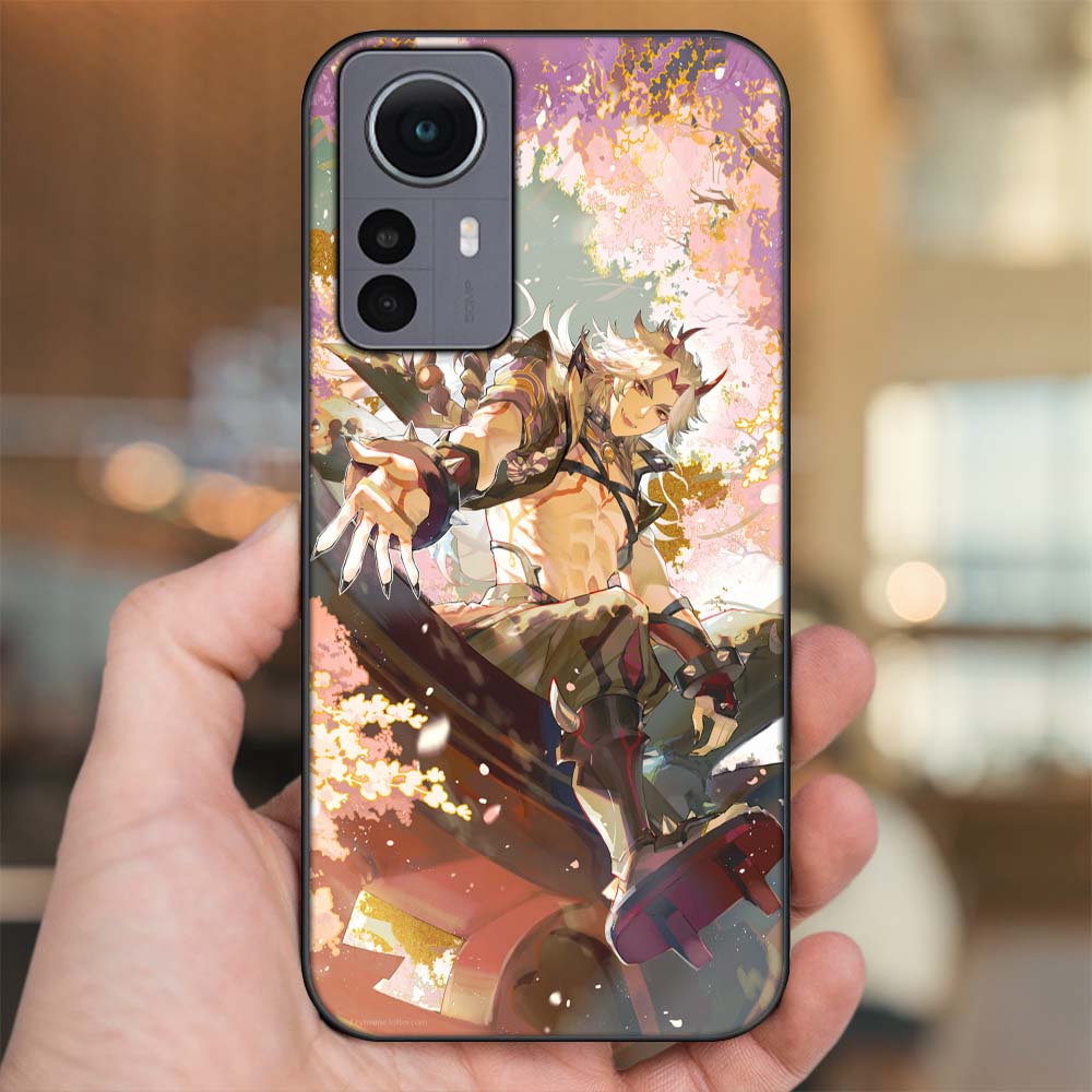 Ốp lưng Xiaomi 12 Pro 5G viền đen in hình Arataki Itto Genshin Impact